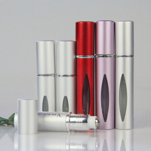 Elegant Aluminum Roll on Bottle Mini Travel Refillable Empty Container For Essential Oil with 100% Leak Proof Stainless Steel Roller Balls - Image 7