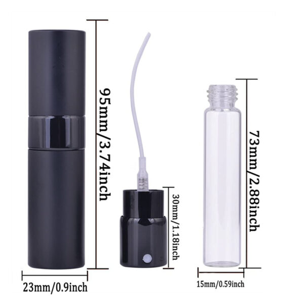 2023 New Portable Mini Refillable Twist Perfume Atomizer Bottle, Small Empty Traval Atomizer Perfume Bottle - Image 5