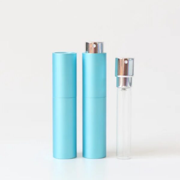 Portable Mini Travel Refillable Perfume Atomizer Bottle, Convenient Twist Type Pocket Aluminum 8ml Perfume Sprayer - Image 2
