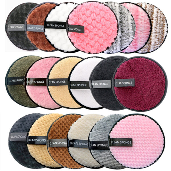 New Arrival Makeup Remover Reusable Cotton Pads Super Soft Microfiber Make Up Removal 12cm Cotton Cleaning Pads - Image 7