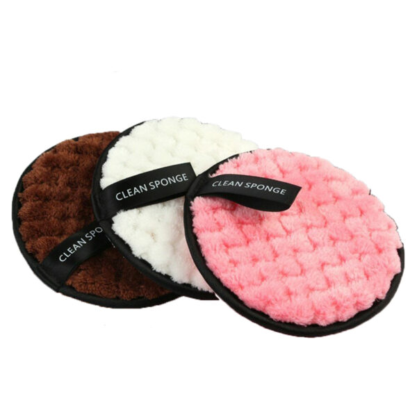 New Arrival Makeup Remover Reusable Cotton Pads Super Soft Microfiber Make Up Removal 12cm Cotton Cleaning Pads - Image 4
