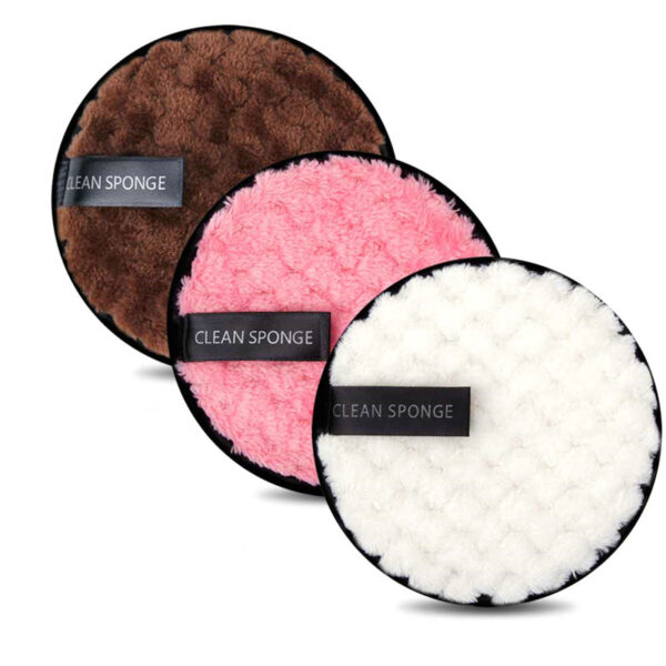 New Arrival Makeup Remover Reusable Cotton Pads Super Soft Microfiber Make Up Removal 12cm Cotton Cleaning Pads - Image 3