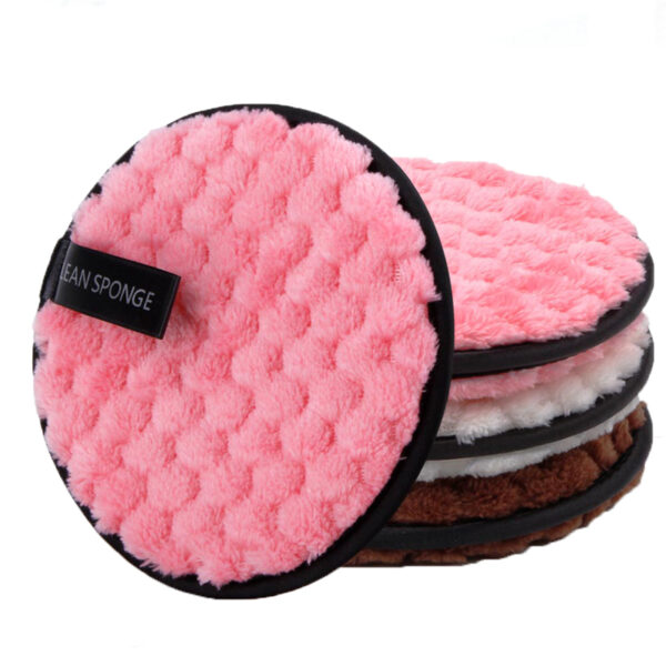 New Arrival Makeup Remover Reusable Cotton Pads Super Soft Microfiber Make Up Removal 12cm Cotton Cleaning Pads