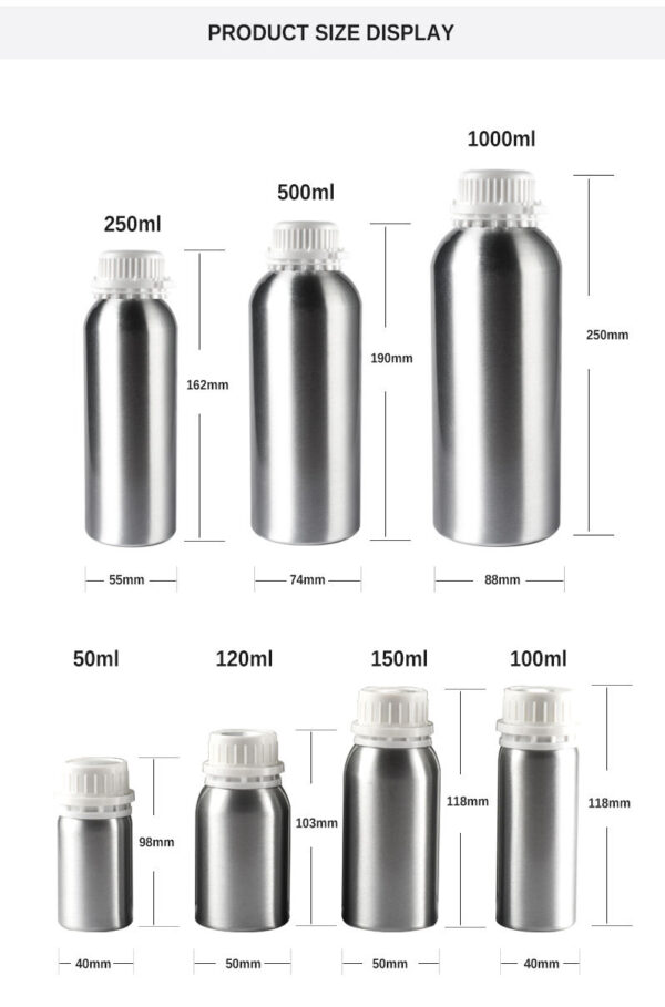 Customized Metal Fancy Small Empty Gold 100ml Perfume Olive Essential Oil Bottles - Image 6