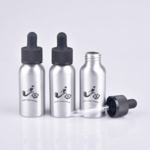 Fashion Cheap Empty Blue 15ml 30ml Essential Square Eye Clear Oil Dropper Bottles with Push in Pipette Dropper