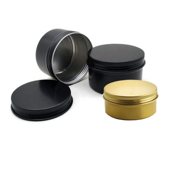 Innovative Induction Heat Sealing Glossy White Aluminum Foil Cans Jar with Lid - Image 7