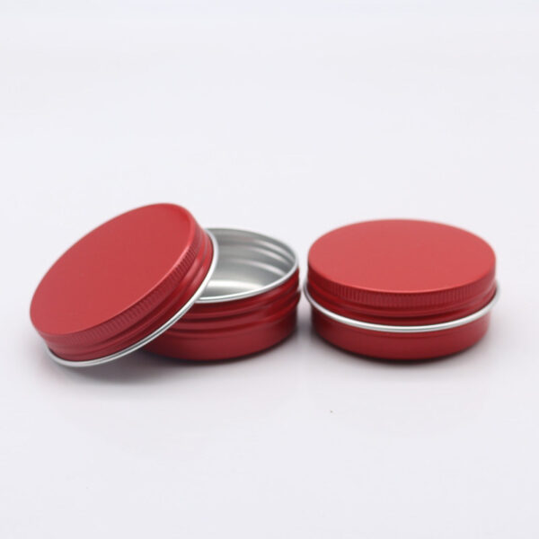 Food Safe Cosmetic Bottle Creme 2L 4 Ounces Aluminum Jars with Metal Cap - Image 3