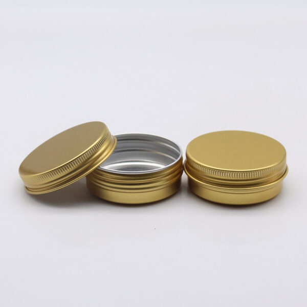 Food Safe Cosmetic Bottle Creme 2L 4 Ounces Aluminum Jars with Metal Cap - Image 4