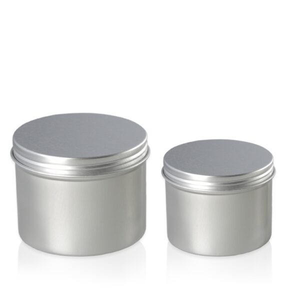 Food Safe Cosmetic Bottle Creme 2L 4 Ounces Aluminum Jars with Metal Cap - Image 5