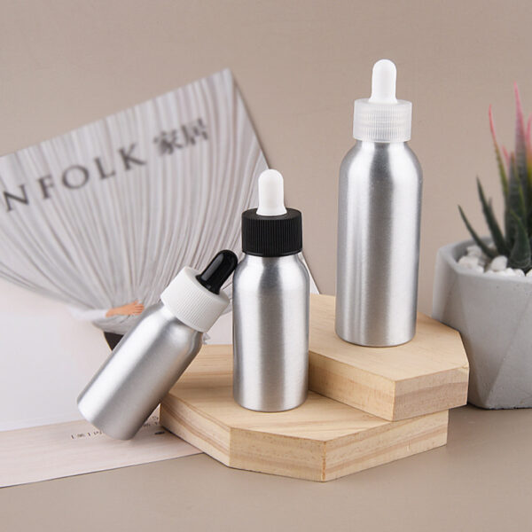 Supply Wholesale Price Mini 40ml Dropper Bottle Clear Gold Bottles for Oil - Image 3