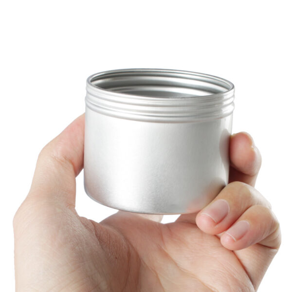 Food Safe Cosmetic Bottle Creme 2L 4 Ounces Aluminum Jars with Metal Cap - Image 7