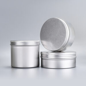 Durable 5ml 10ml Round Cap Aluminum Tin Conditioner Jar with Clear Window