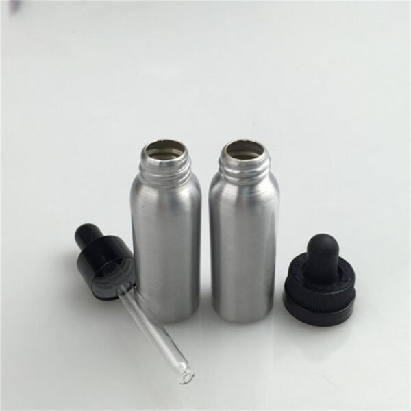 Wholesale Fancy 30ml 50ml 100 ml Rose Skin Care Bottle Clear and Black Dropper Bottles for Hair Oil - Image 4