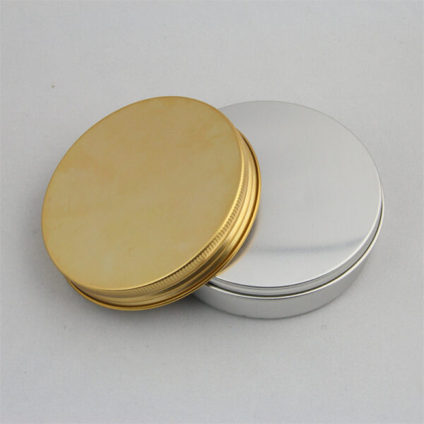 Reusable 30 Ml Metal Black Tin Aluminum Stash Jar With Screw Top