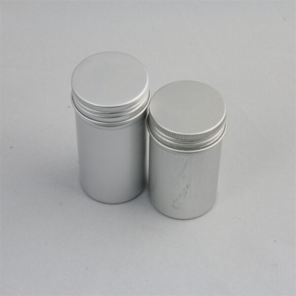 Custom 100ml 100g Empty Aluminum Metal Tobacco Storage Container Jar with Lid - Image 6